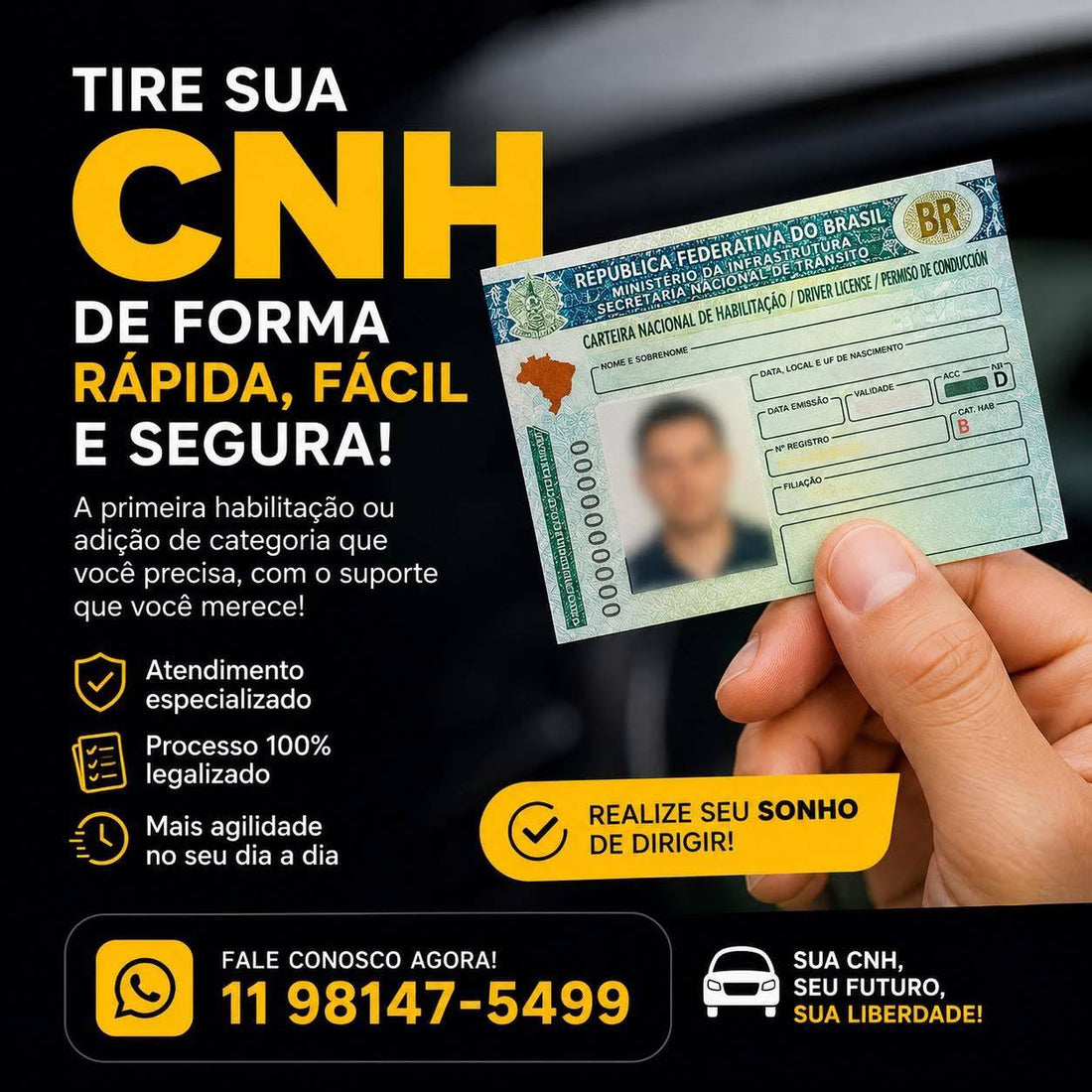CNH por categoria: A, B, C, D e E — qual é a certa para você?